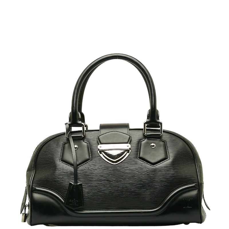 Louis Vuitton Epi Bowling Montaigne GM Handbag M59312 Noneir Black Leather  Louis Vuitton