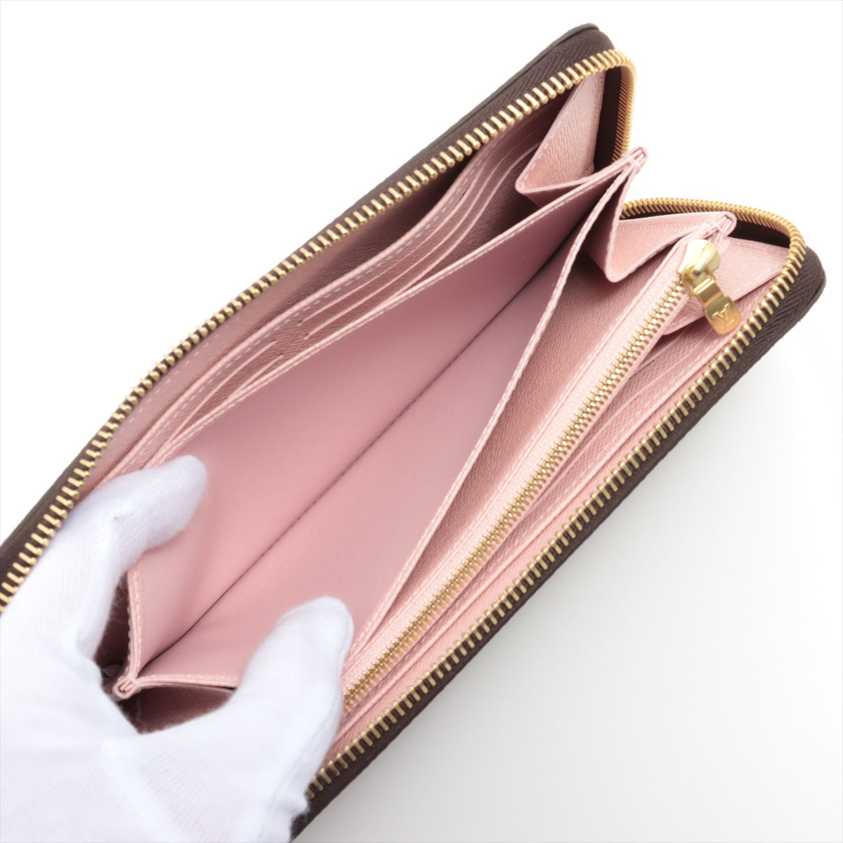 Louis Vuitton Monogram  Wallet M41894 Rose Valerie Round Zip Wallet