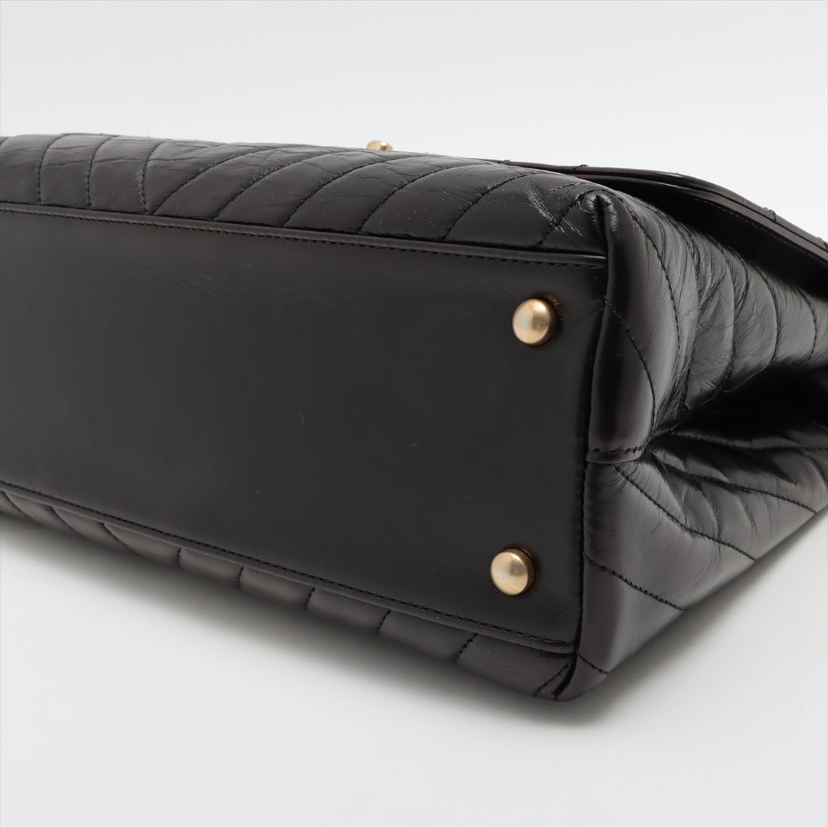 Chanel Coco Handle 29 S  2WAY Handbag V Stick Black G   A92991