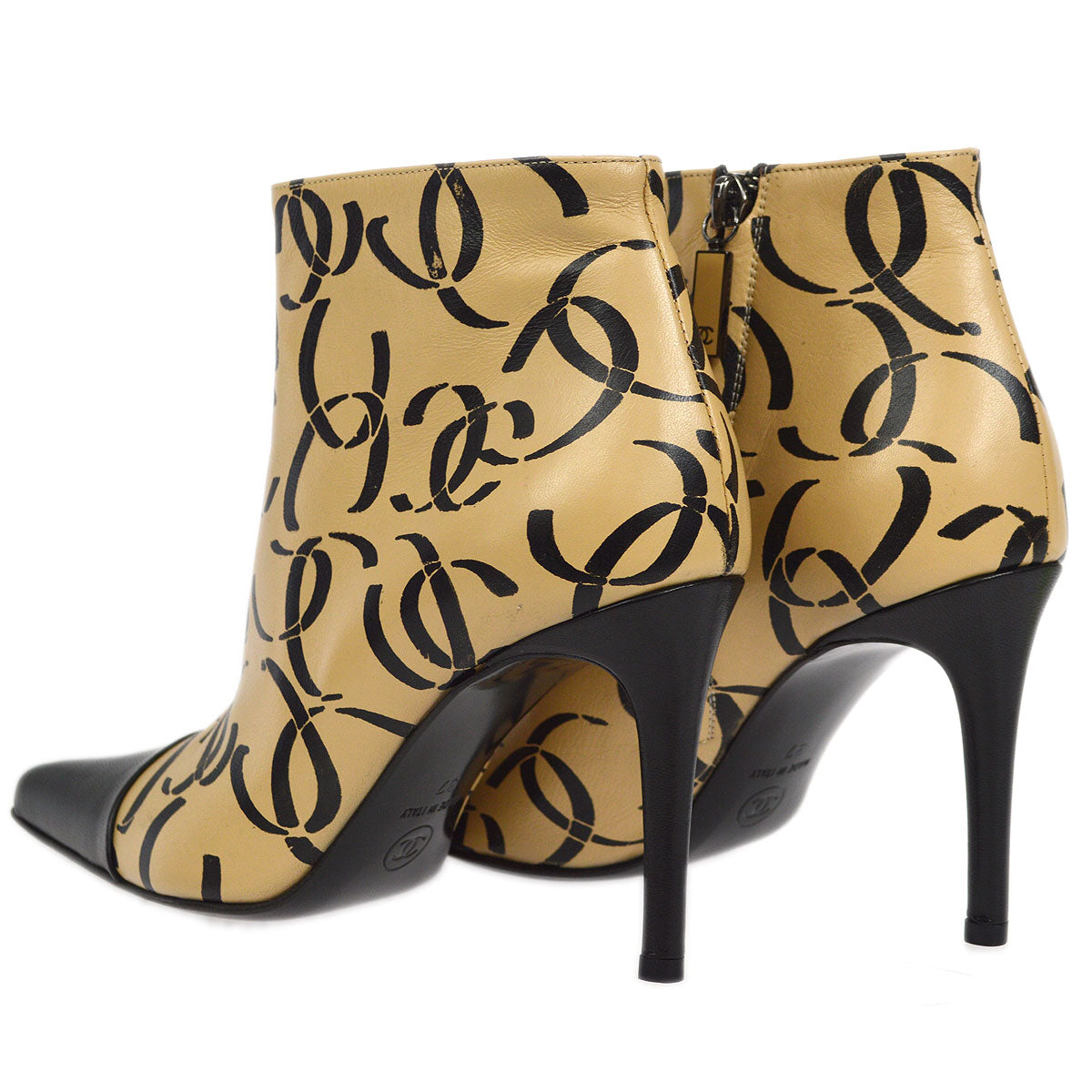 Luxury Chanel Fall 2000 Ankle Boots Shoes #37