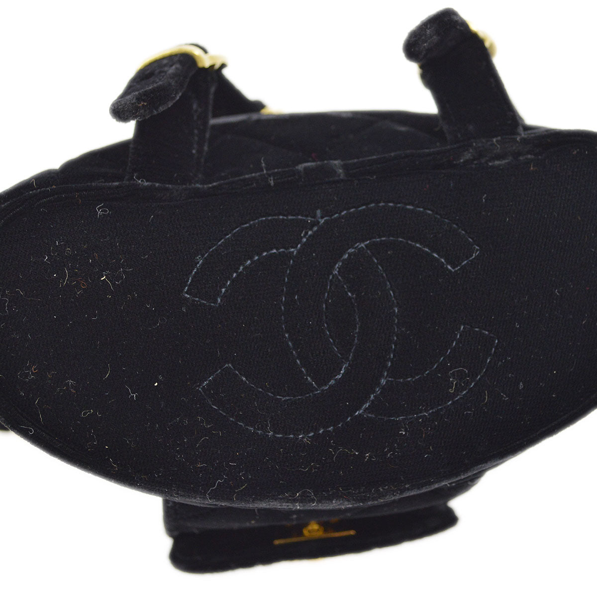 Luxury Chanel * 1994-1996 Black Velvet Duma Backpack Small