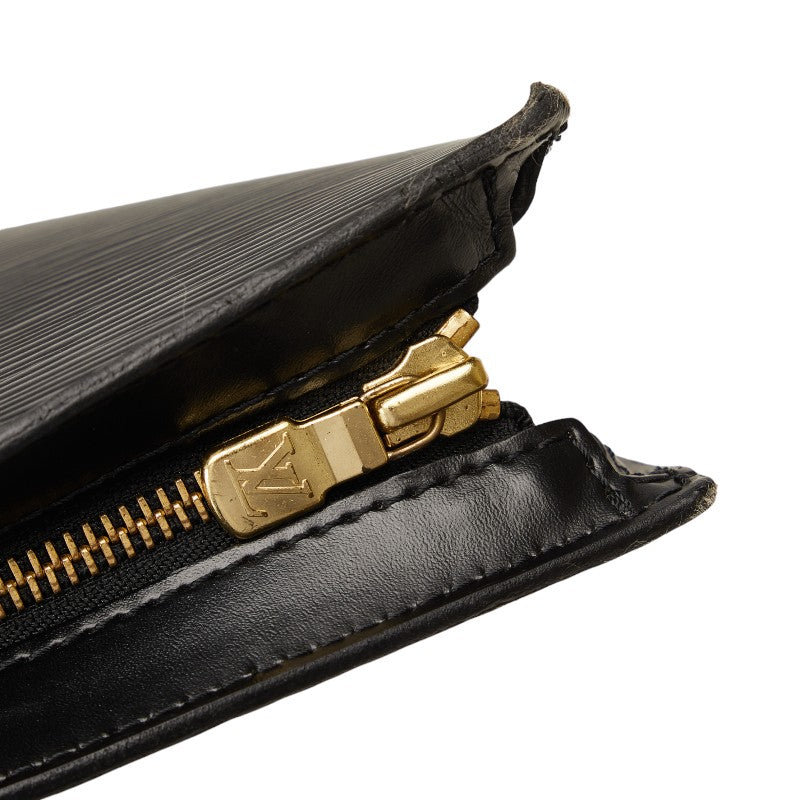 Louis Vuitton Epi Sanjack Handbag M52272 Noneir Black Leather  Louis Vuitton