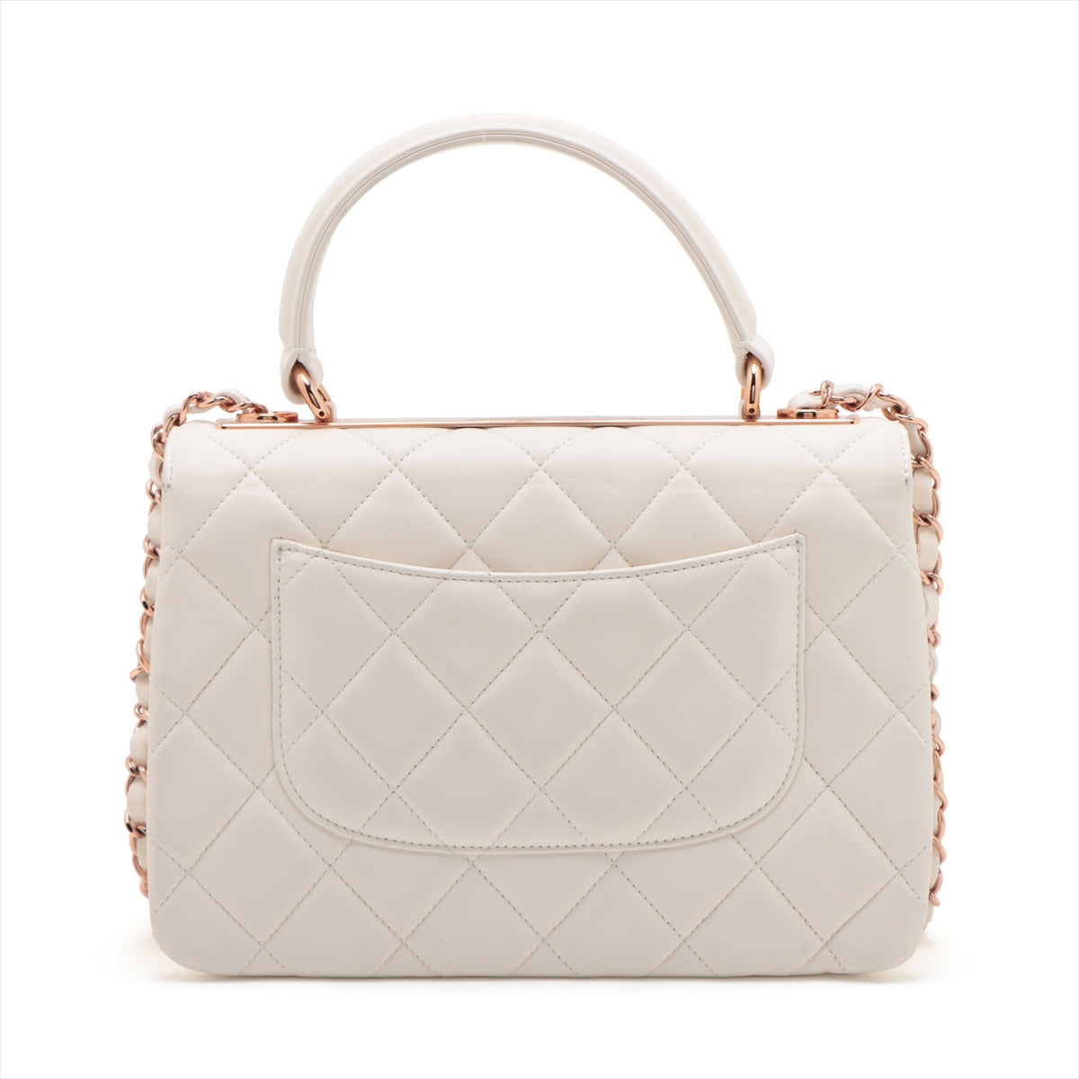 Chanel Matrasse  2WAY Handbag White Pink G Gold