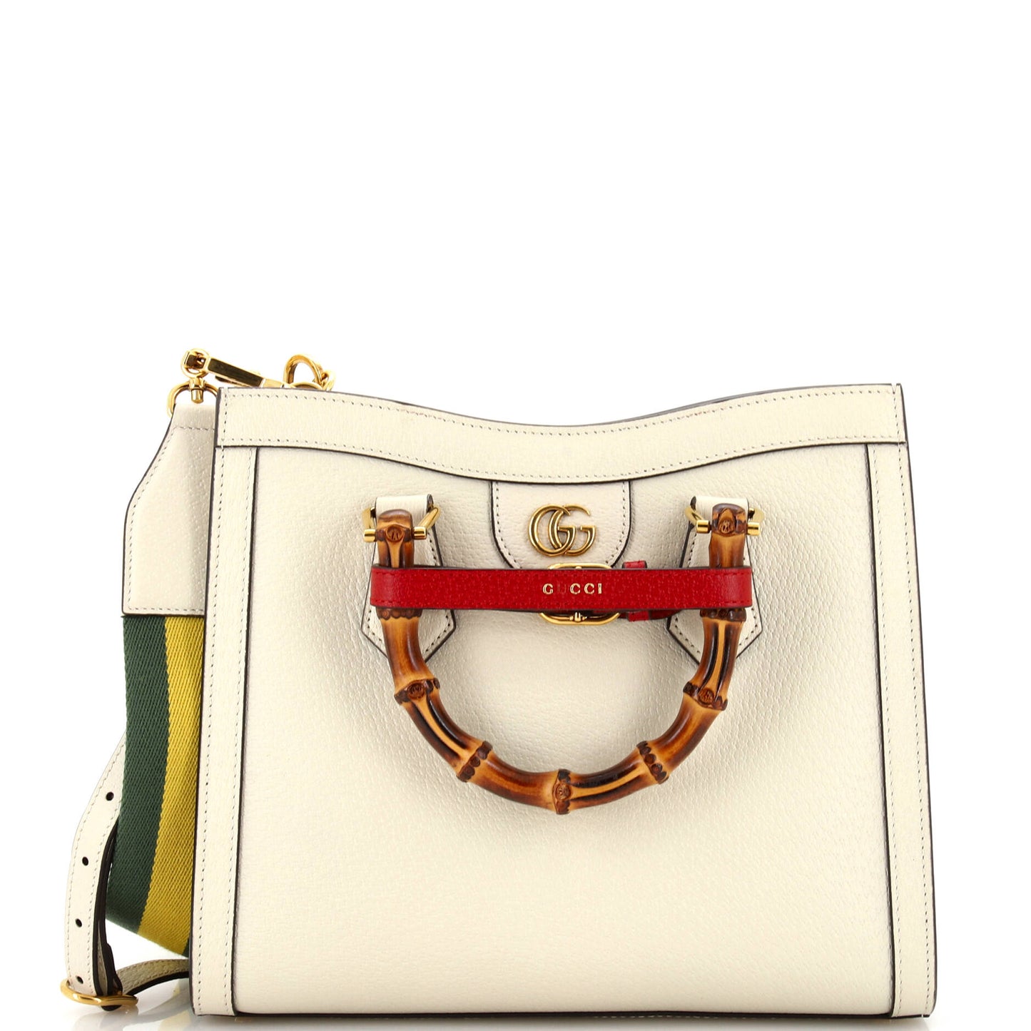 Luxury Gucci Trending 2025 Diana NM Bamboo Handle Tote Leather Small