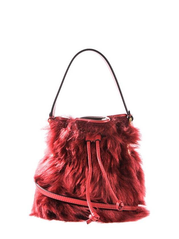 Luxury Fendi Mon Tresor Small Shoulder Bag Red