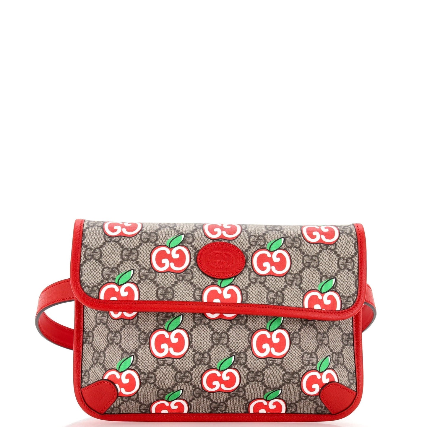 Luxury Gucci Trending 2025 Flap Belt Bag Apple GG Coated Canvas