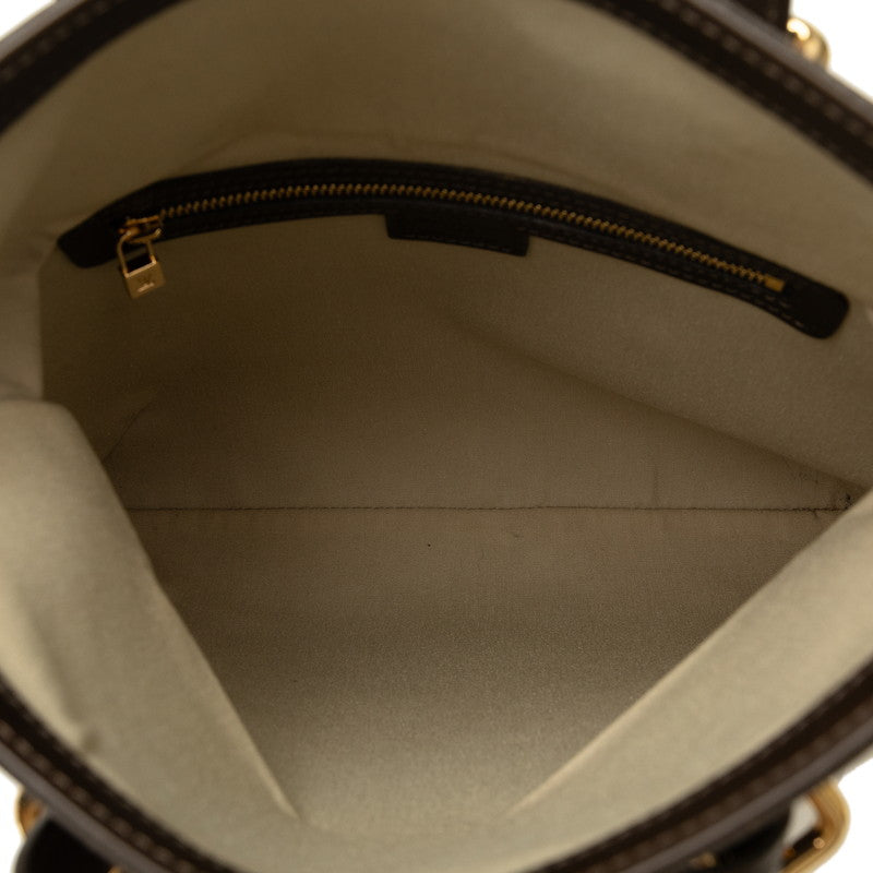 Louis Vuitton Monogram Mini French Tote Bag 2WAY M92209 Carrying Linen Leather  Louis Vuitton