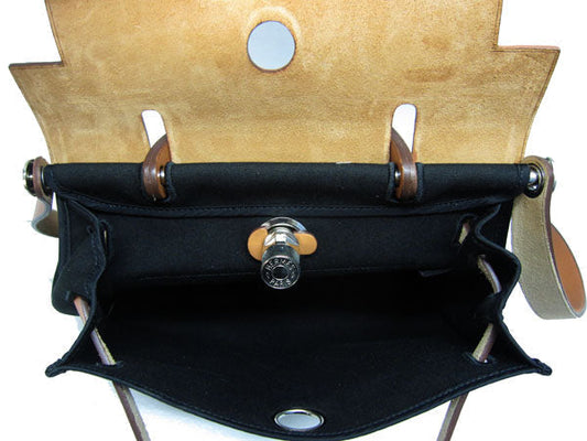 Luxury Hermes Herbag H1090 Ladies 2way Coffee
