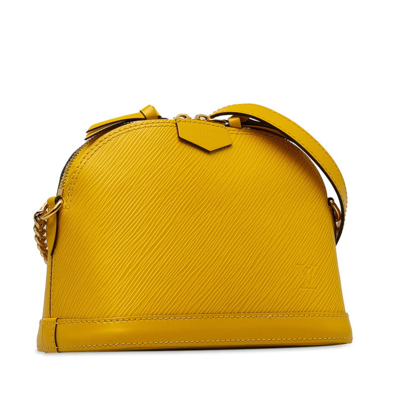 Louis Vuitton Epi Alma Mini Chain Shoulder Bag M53119 Citron Yellow Leather  Louis Vuitton