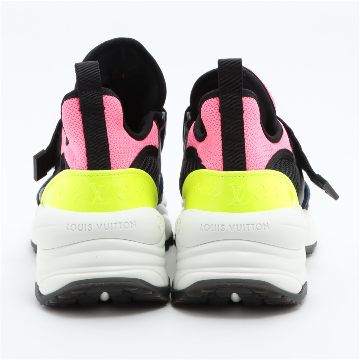 Louis Vuitton Run 55 Line 22 Years Leather x Mesh Snickers 40  Multi-Color GO0212 N