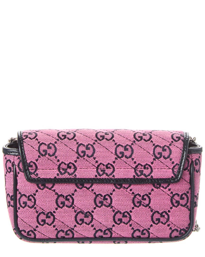 Gucci GG Marmont Super Mini GG Canvas Shoulder Bag