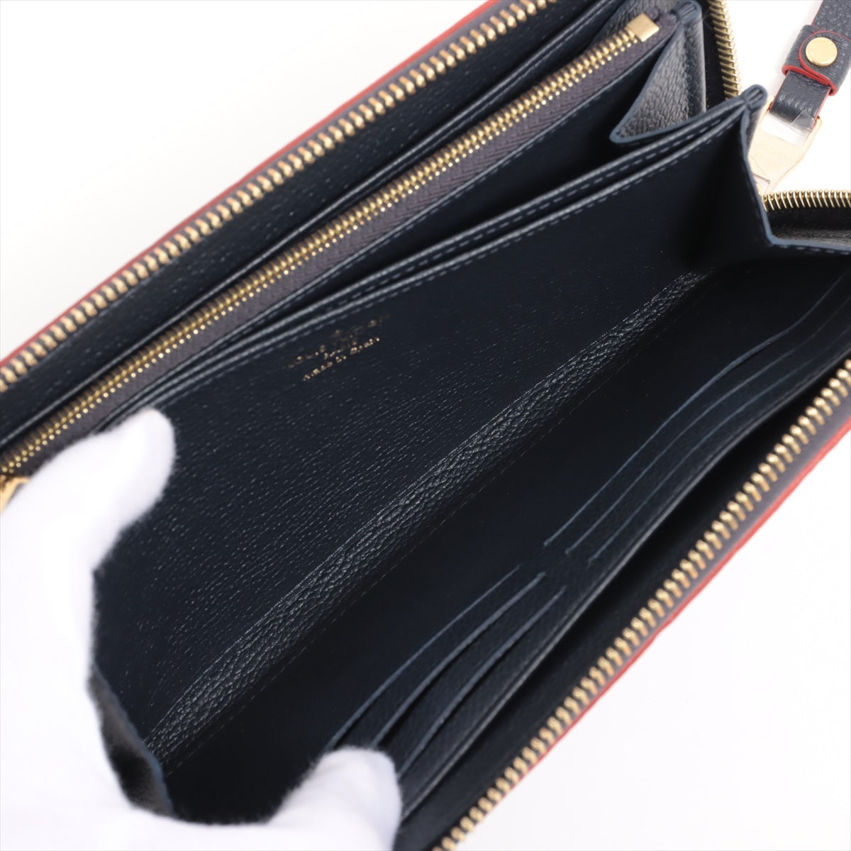 Louis Vuitton Implant  Wallet M62121 Marine Round Zip Wallet