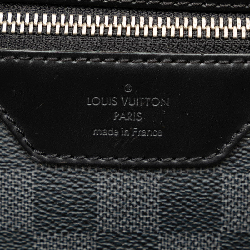 Louis Vuitton Damier Graphite Mick MM Sloping Shoulder Bag N41106 Black PVC Leather Men LOUIS VUITTON