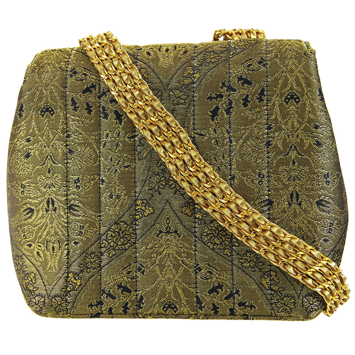 Luxury Chanel * 1994-1996 Nishijin Woven Shoulder Bag Mini