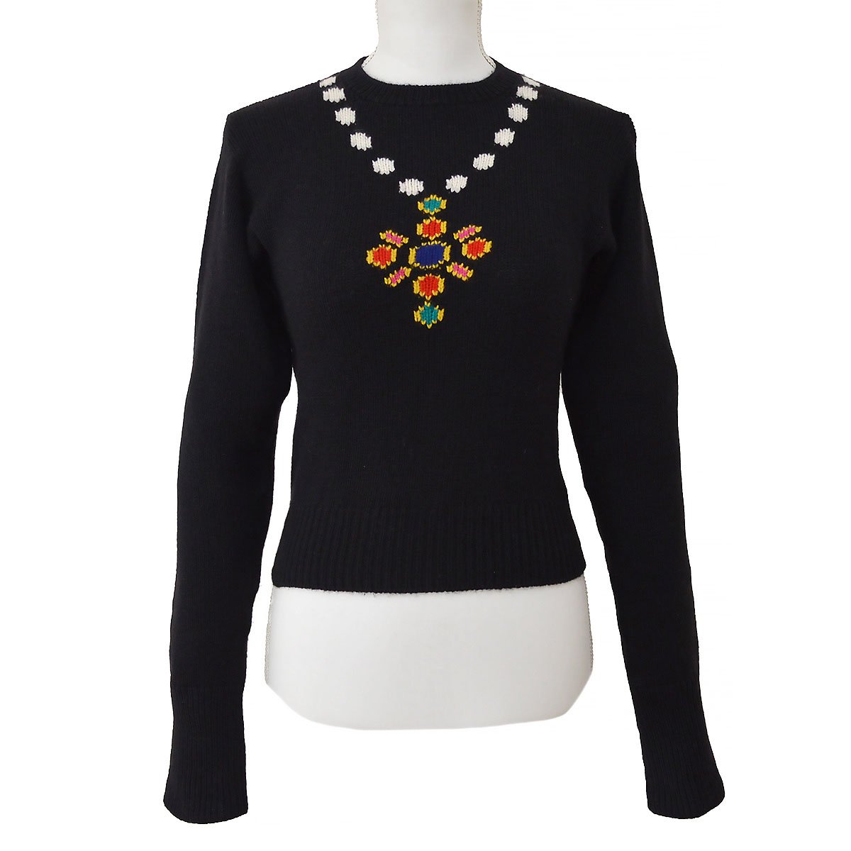 Luxury Chanel 1995 Fall necklace motif jumper #38