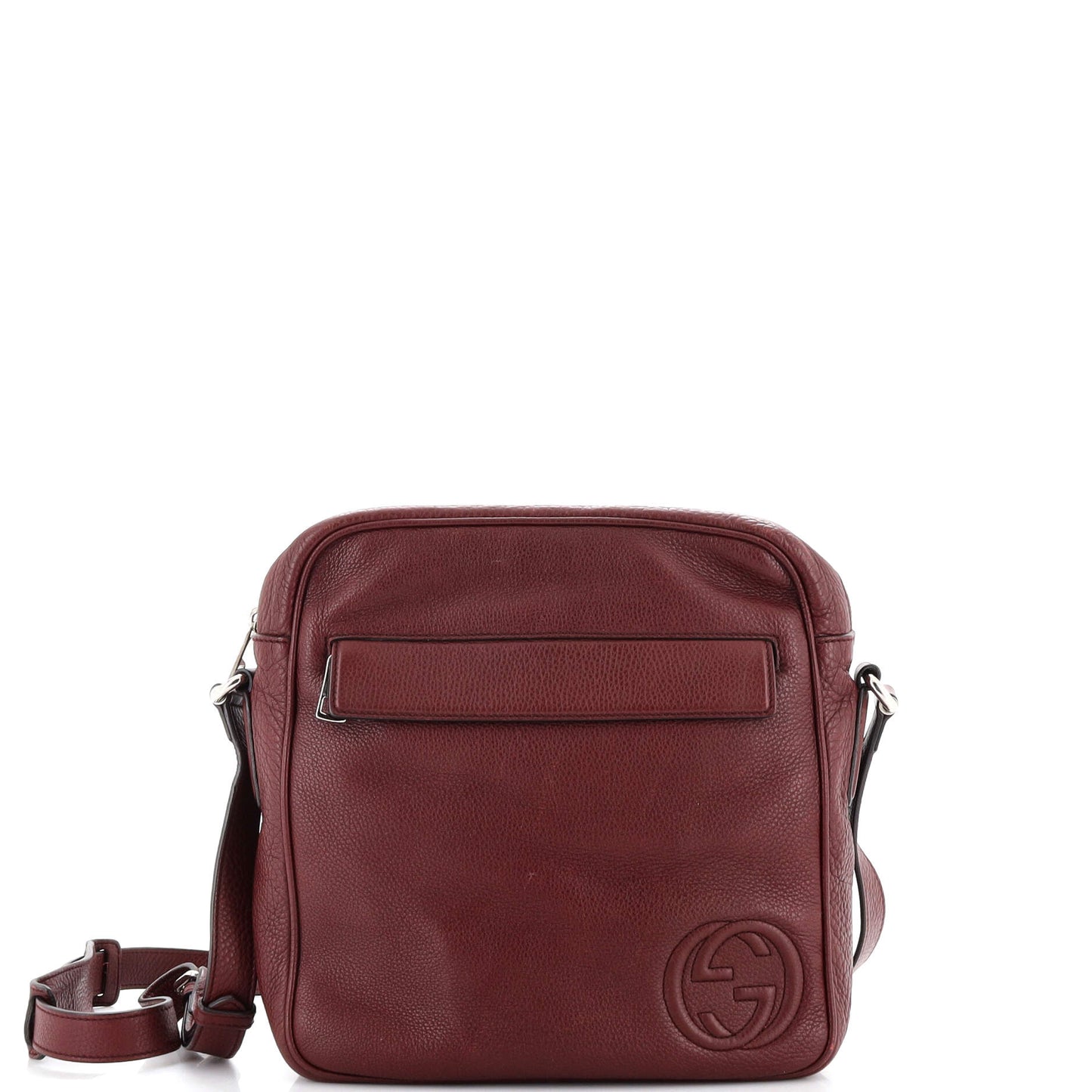 Luxury Gucci Trending 2025 Soho Front Pocket Messenger Bag Leather Medium