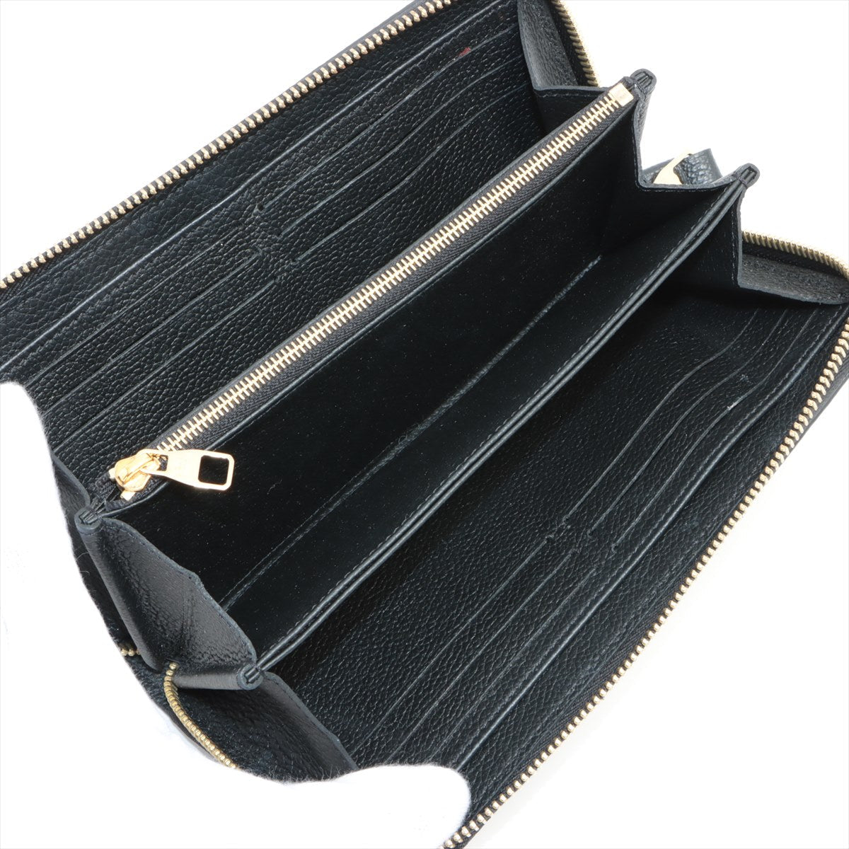 Louis Vuitton Bi-Color Monogram Implant Zippyr Wallet M80481 Noneir Cream Round Zipper Wallet