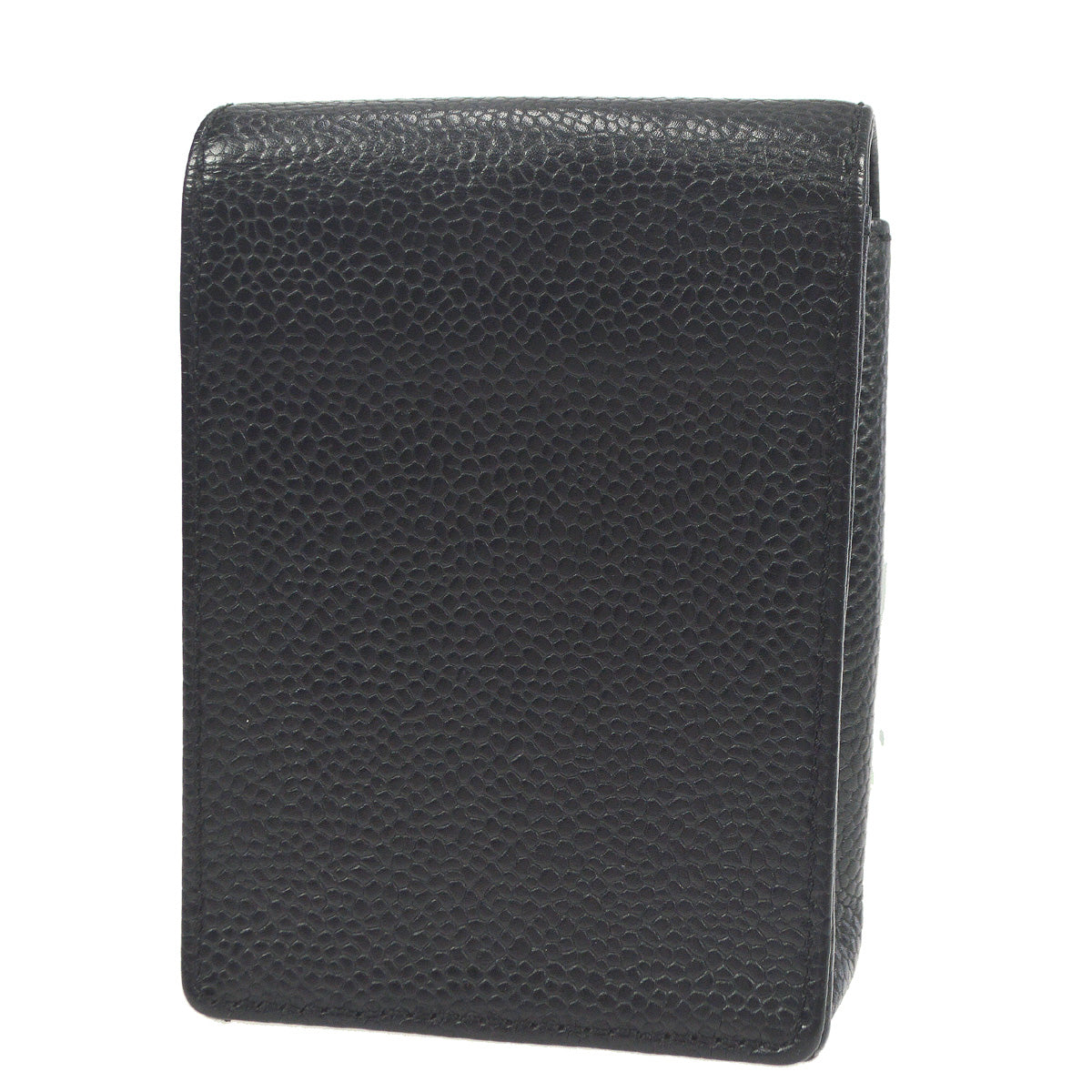 Luxury Chanel 2000-2001 Timeless Cigarette Case Black Caviar