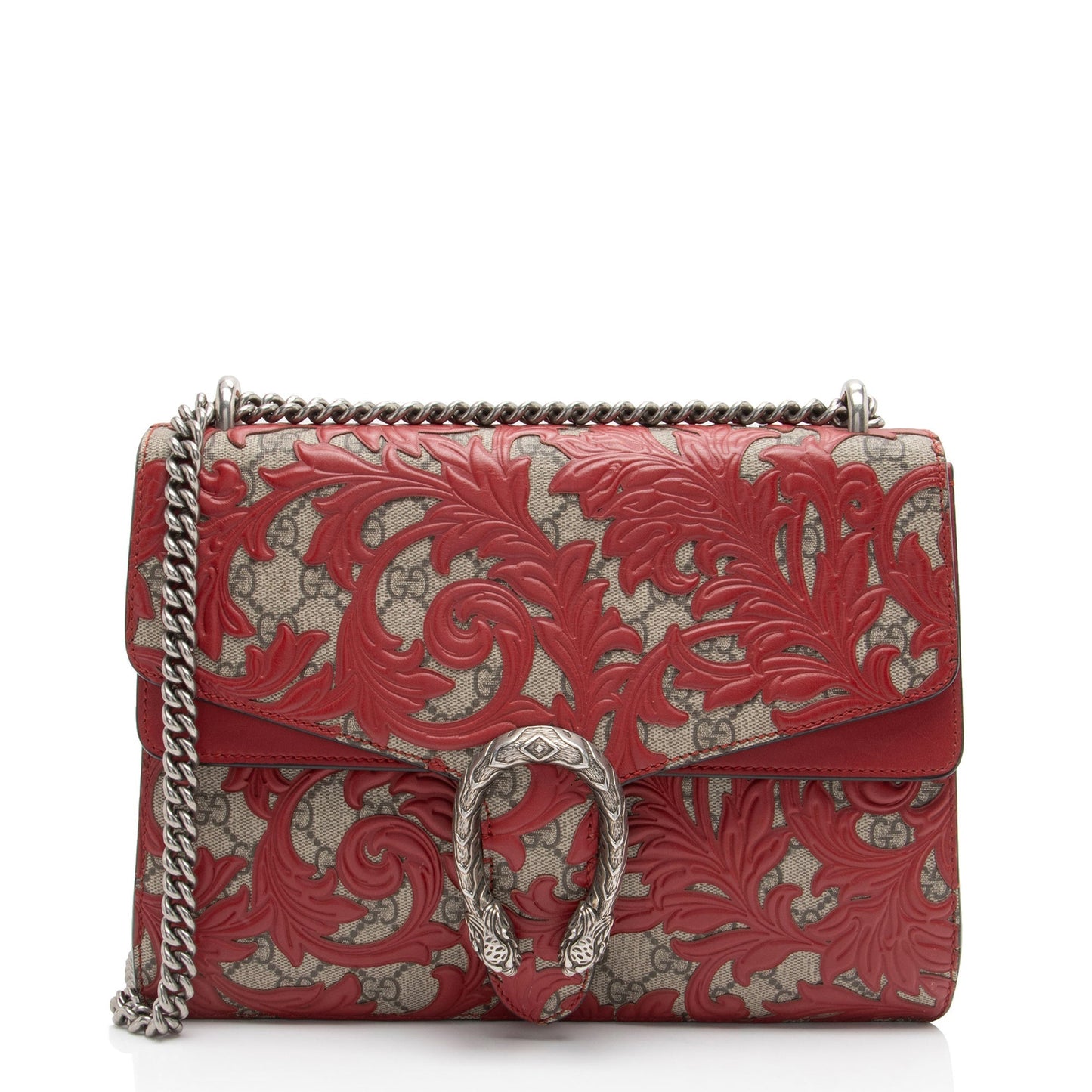 Luxury Gucci Trending 2025 GG Supreme Arabesque Dionysus Medium Shoulder Bag