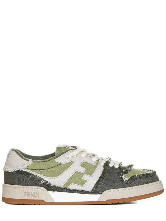 Luxury Fendi Match Low Top Sneakers Green