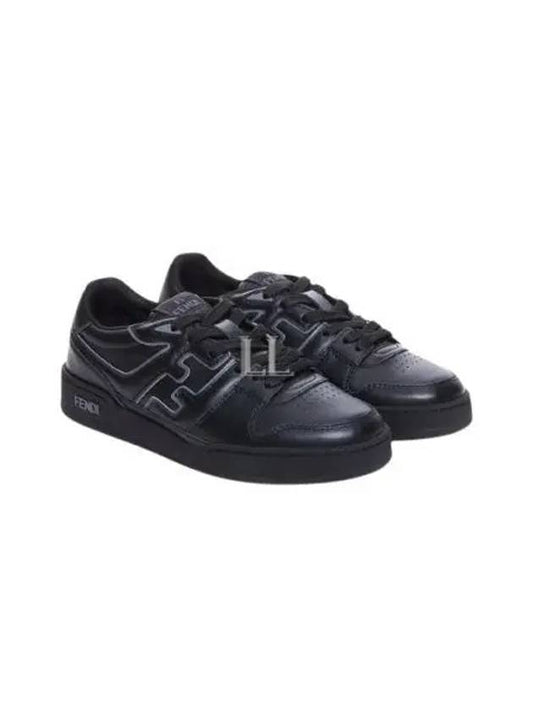 Luxury Fendi Match Low Top Sneakers Black