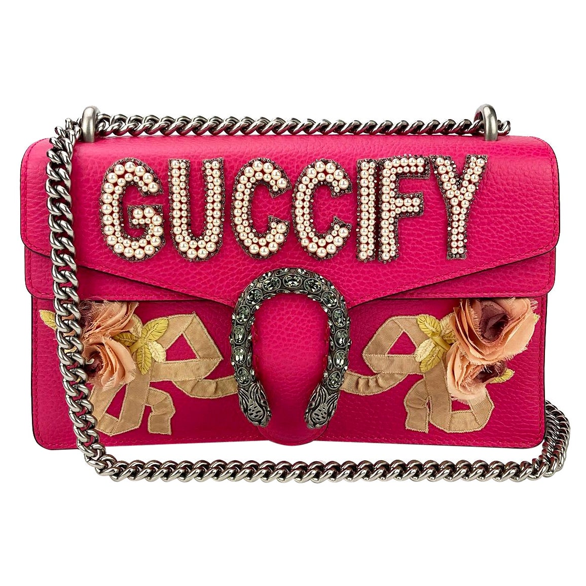Luxury Gucci Trending 2025 Dionysus Pink fy Small Shoulder Bag NWOT