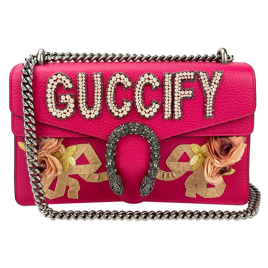 Luxury Gucci Trending 2025 Dionysus Pink fy Small Shoulder Bag NWOT