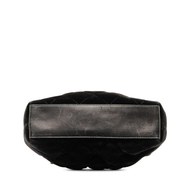 Chanel Matrases Circle Handbag Black White Leather  Chanel
