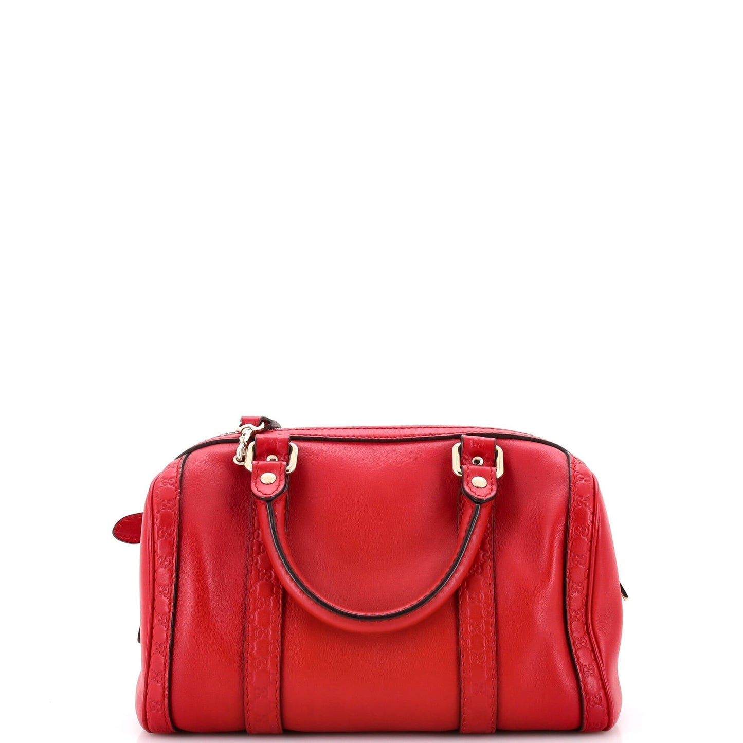Joy Boston Bag Leather with Microguccissima Detail Small