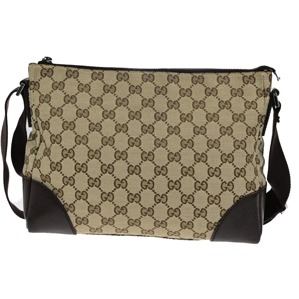 Gucci --  Canvas Shoulder Bag
