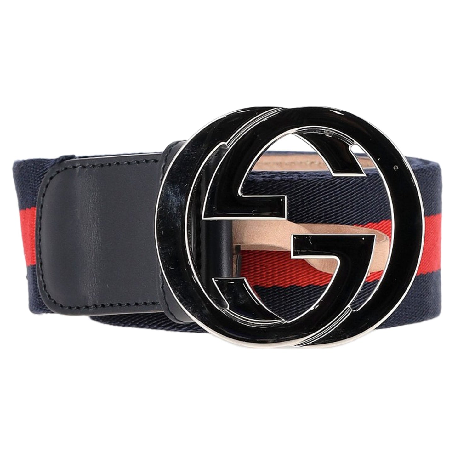 Gucci Interlocking G Belt in Multicolor Calfskin Leather