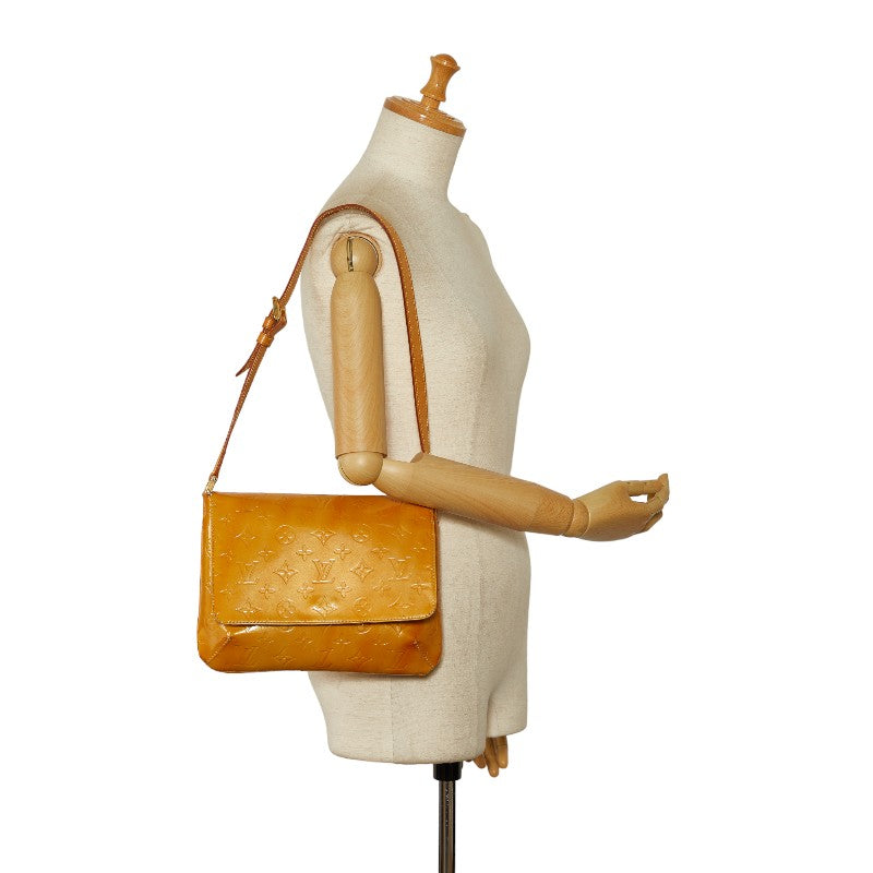 Louis Vuitton Monogram Vernis Thompson Street Shoulder Bag M91008 Yellow Patent Leather  Louis Vuitton
