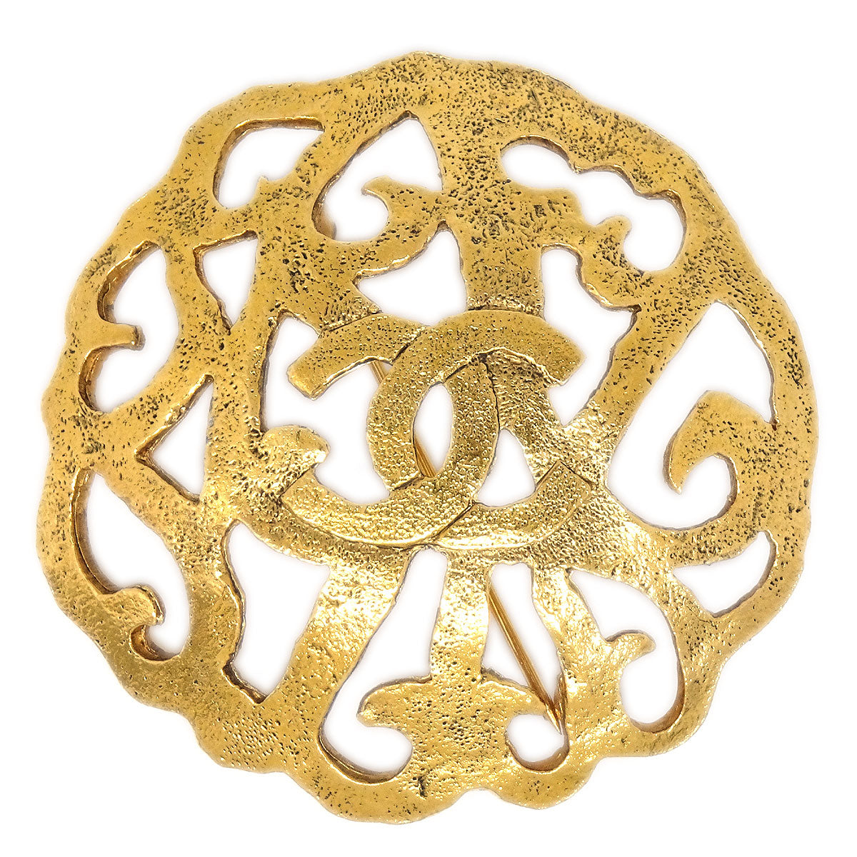 Luxury Chanel 1990 Brooch Pin Gold 1204