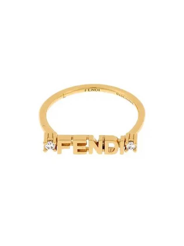 Luxury Fendi Signature Ring Gold