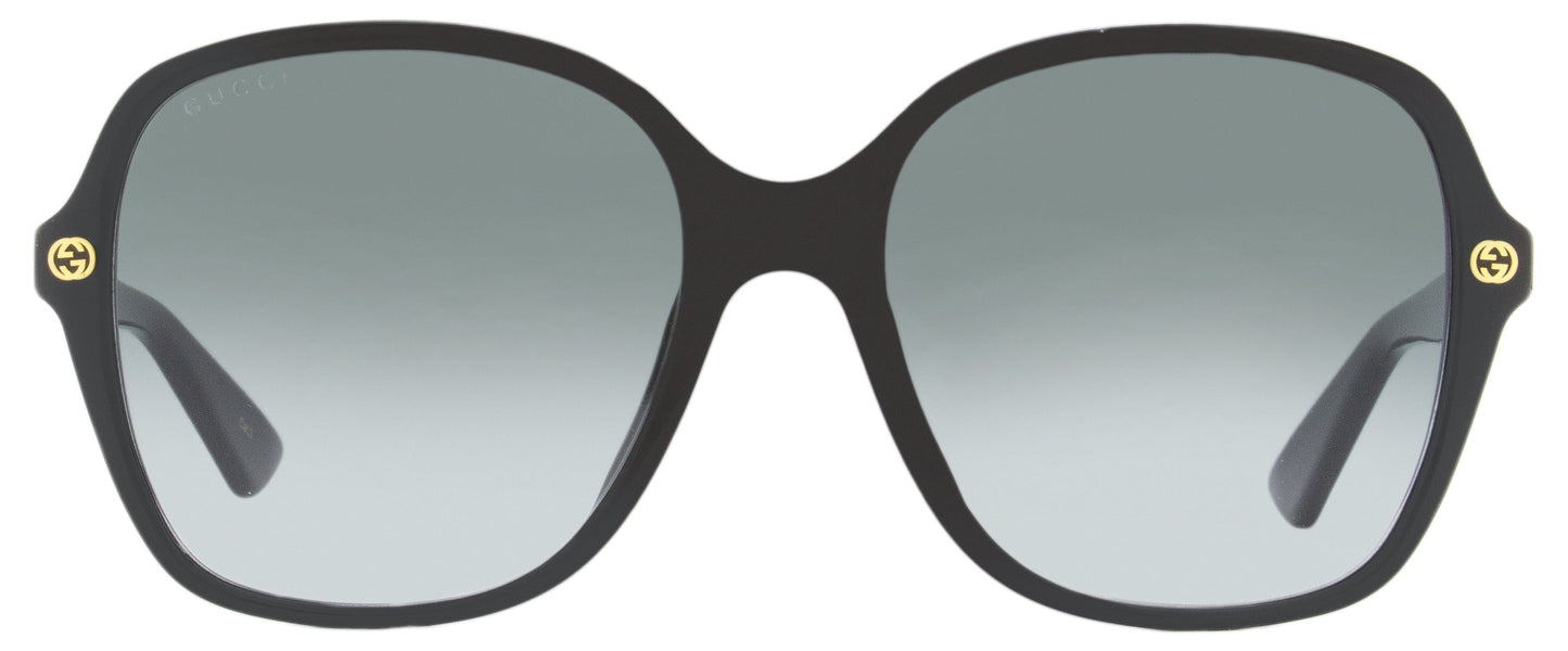 Gucci Women's Square Sunglasses GG0092S 001 Black 55mm