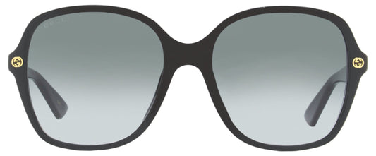 Gucci Women's Square Sunglasses GG0092S 001 Black 55mm