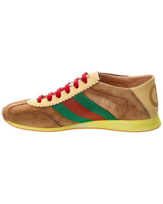Gucci Suede & Leather Sneaker
