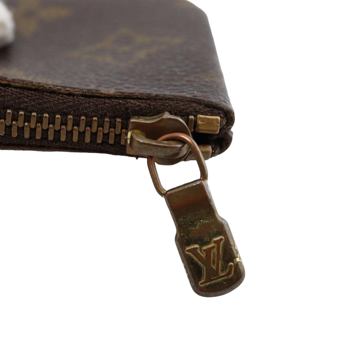 LOUIS VUITTON Monogram Pochette Cles Coin Purse M62650 LV A095