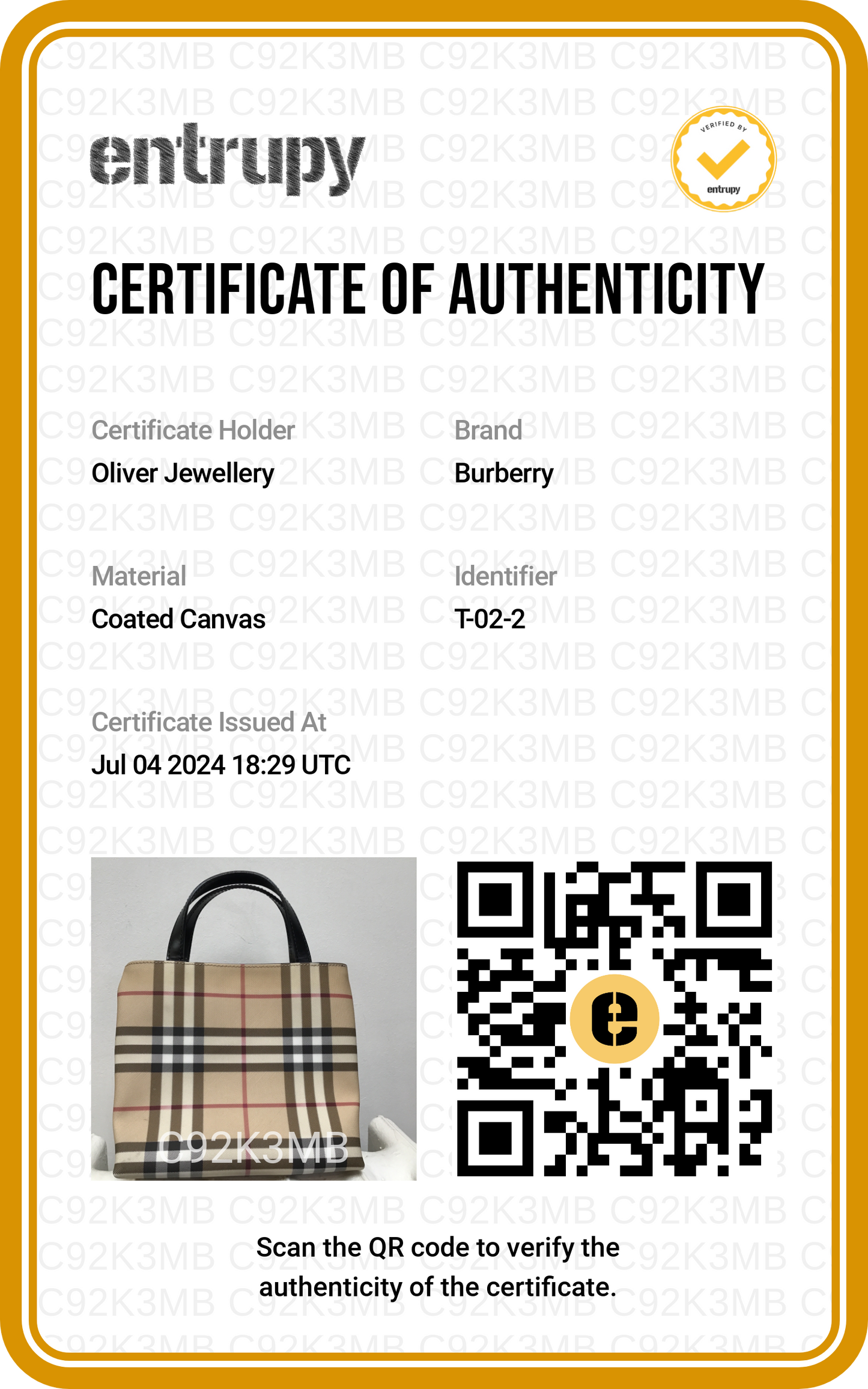 Burberry Nova Check Small Tote
