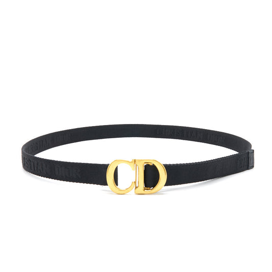 Luxury Dior Saddle Belt Black Jacquard