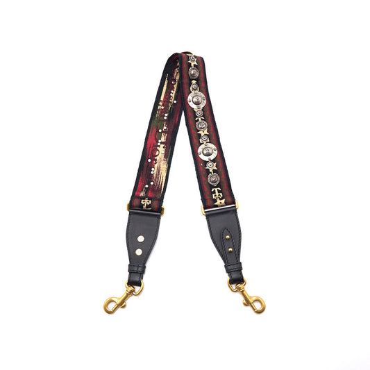Christian Luxury Dior Multi Colour Bag Strap