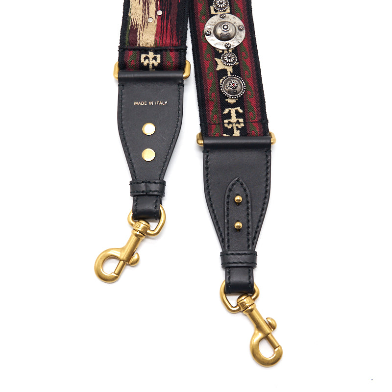 Christian Luxury Dior Multi Colour Bag Strap