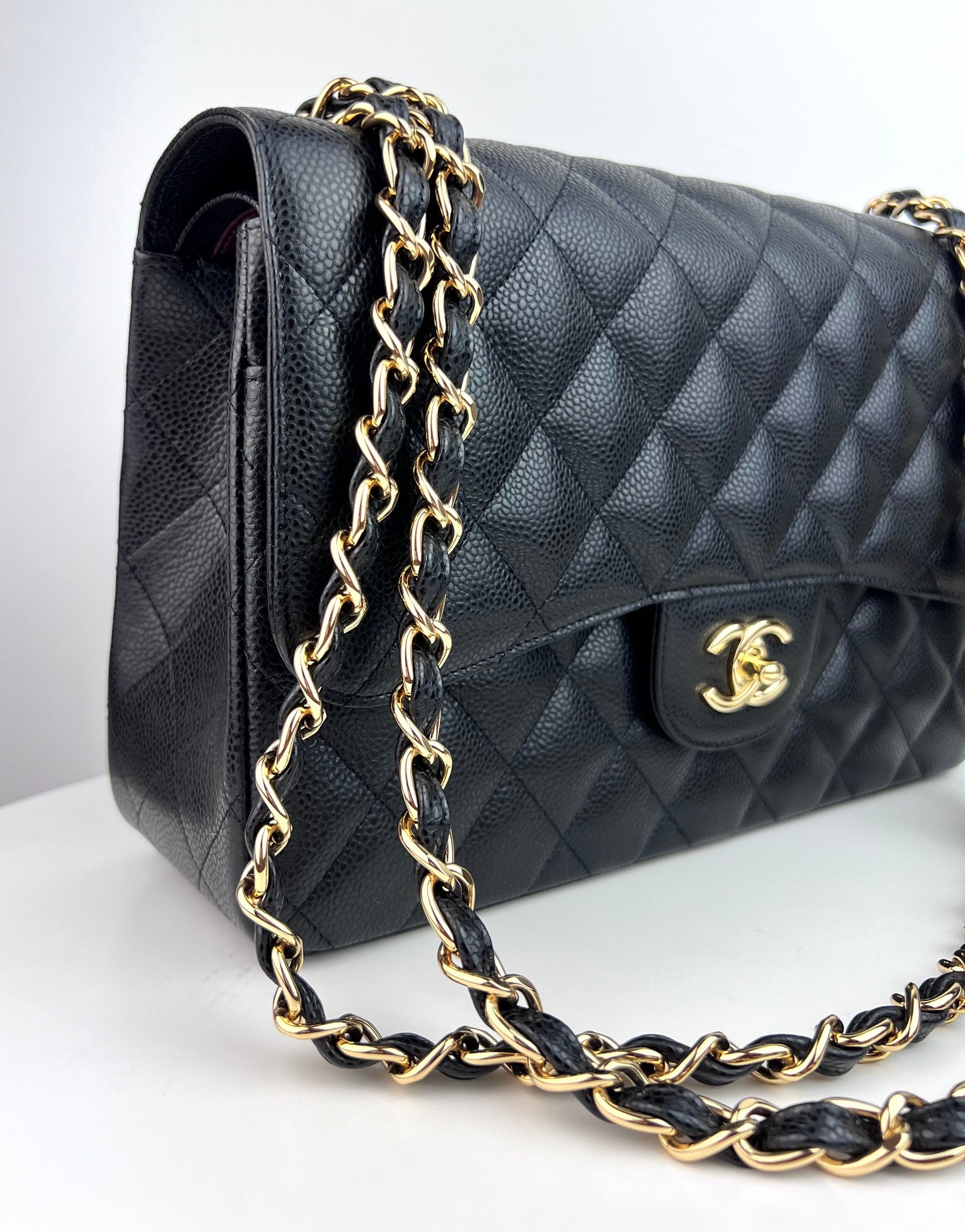 Chanel Large Caviar flap classic bag