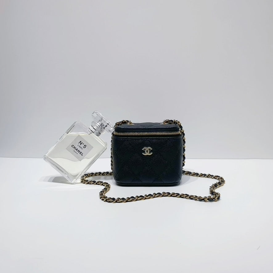 No.3980-Chanel Caviar Mini Vanity With Classic Chain (Brand New / 全新)