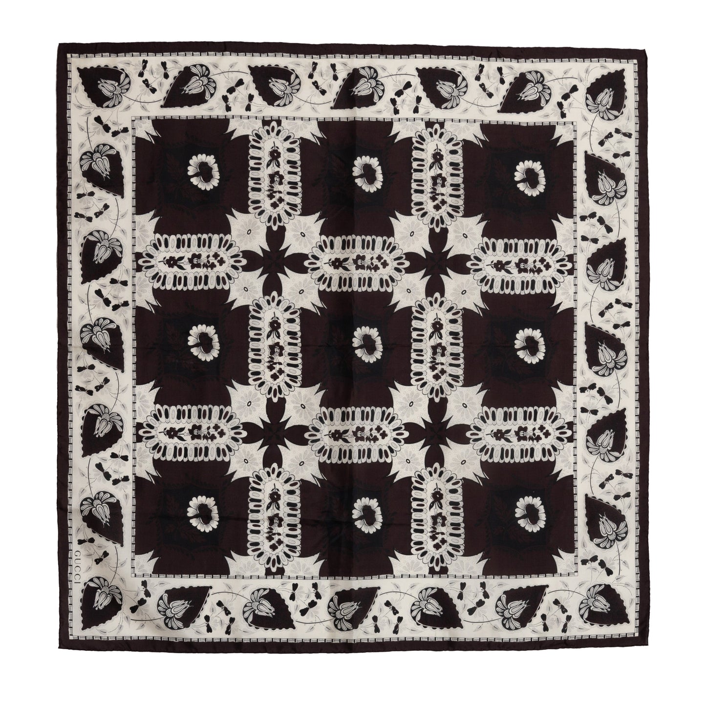 Luxury Gucci Trending 2025 Silk Printed Foulard - '10s