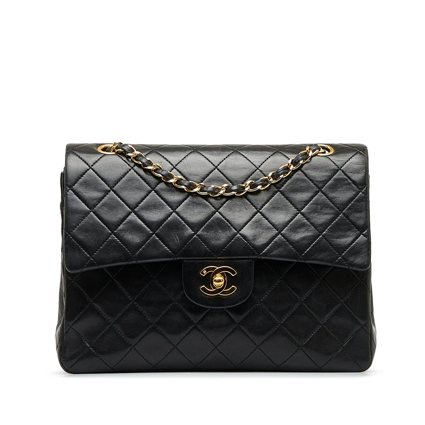 Luxury Chanel Medium Tall Classic Lambskin Double Flap Shoulder Bag