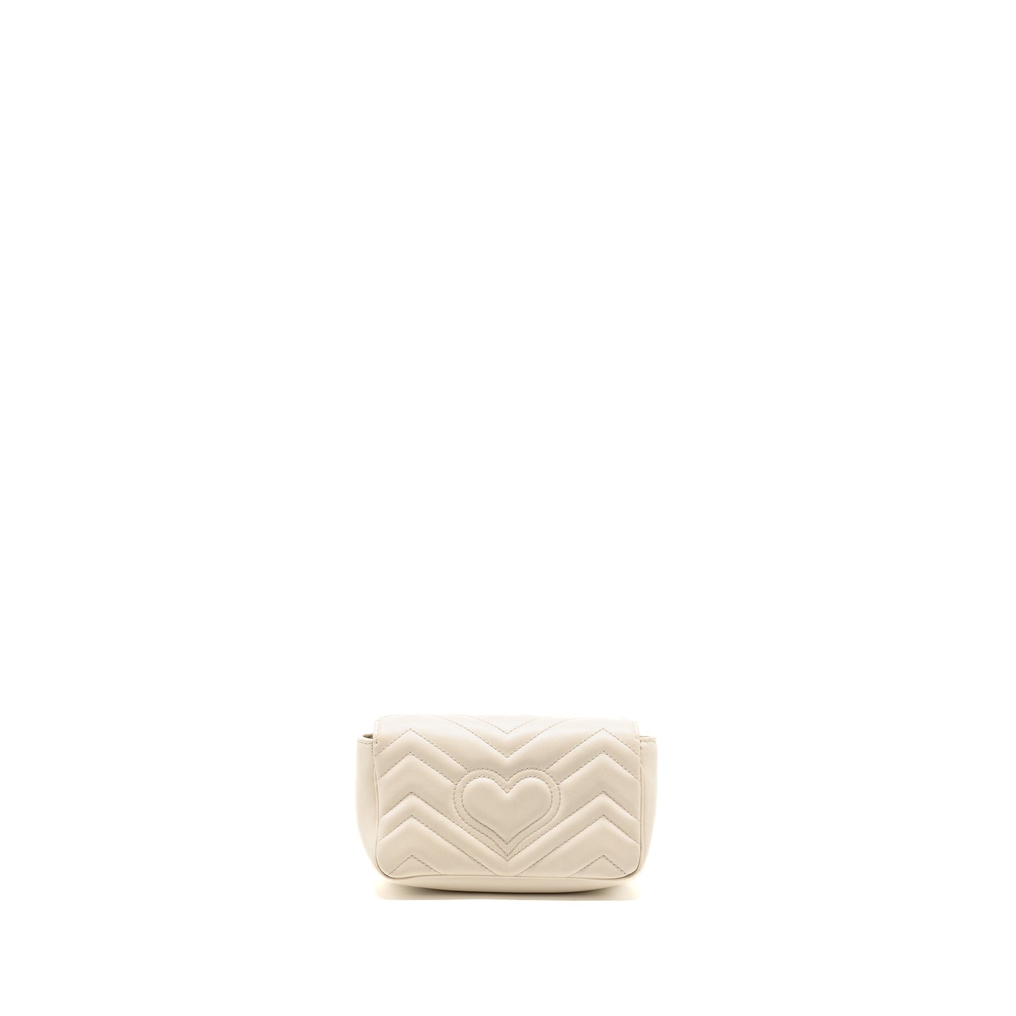 Gucci GG Marmont Super Mini Calfskin White GHW