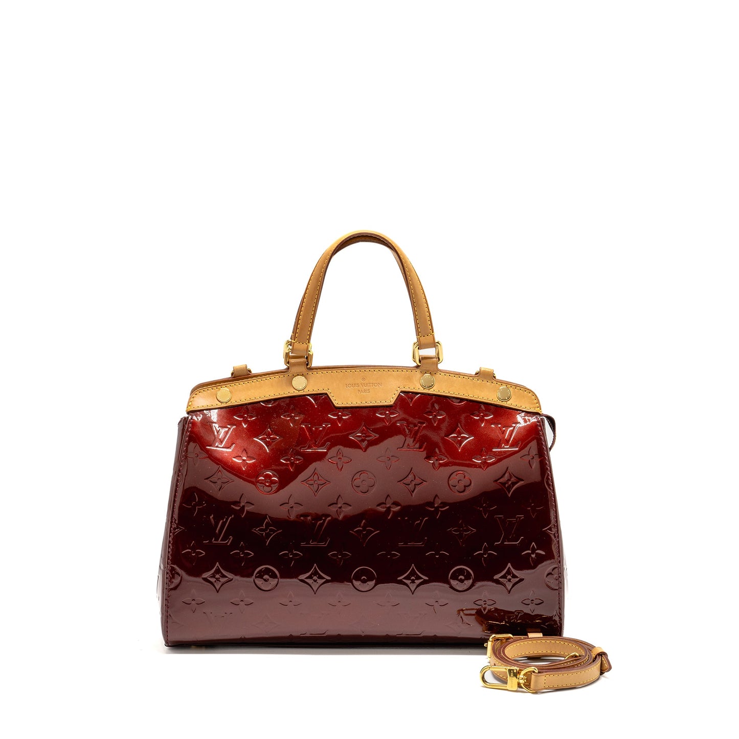 Louis Vuitton Vernis Brea Patent Burgundy Amarante GHW