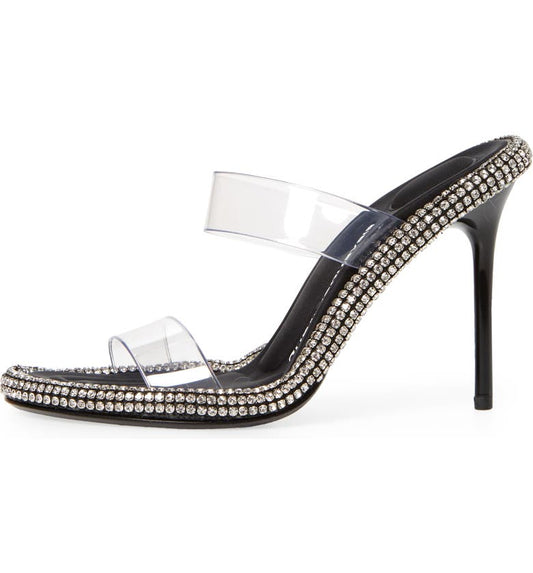 Alexander Wang Embellished Nova High Slide Sandals