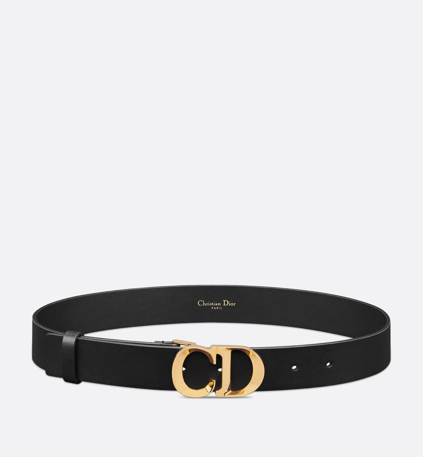 C Est Luxury Dior Belt Black Smooth Calfskin 30 mm
